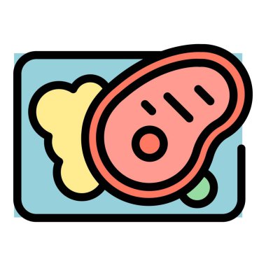 Restoran yemek ikonu. Beyaz arkaplan renginde izole edilmiş web tasarımı için Restoran yemek vektör simgesi