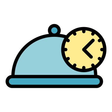 Yemek ikonu. Beyaz arkaplan renginde izole edilmiş web tasarımı için Yemek Yemeği vektör simgesi