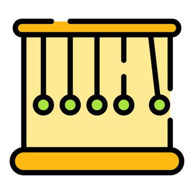 Sarkaç topu ikonu. Beyaz arkaplan rengi üzerinde izole edilmiş web tasarımı için sarkacı topu vektör simgesi