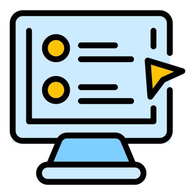 Öğretim simgesi öğreniliyor. Beyaz arkaplan renklerinde izole edilmiş web tasarımı için özet öğrenme vektör simgesi