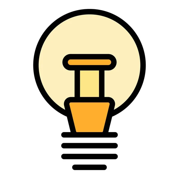 Neues Symbol Für Intelligente Glühbirnen Umriss Neues Intelligentes Glühbirnen Vektorsymbol — Stockvektor