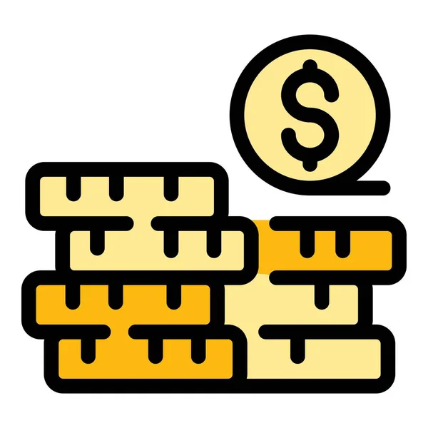 Ícone Ajuda Dinheiro Esboço Dinheiro Ajuda Vetor Ícone Para Web —  Vetores de Stock