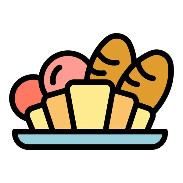 Εικονίδιο Φαγητού Φούρνου Περίγραμμα Bakery Γεύμα Διάνυσμα Εικονίδιο Για Σχεδιασμό — Διανυσματικό Αρχείο