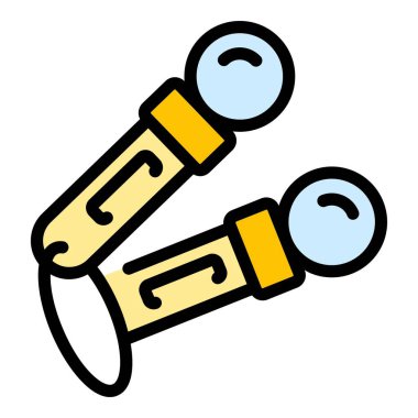 Sanal gerçeklik teknolojisi ikonu. Beyaz arkaplan rengi üzerinde izole edilmiş web tasarımı için Sanal gerçeklik teknolojisi vektör simgesi