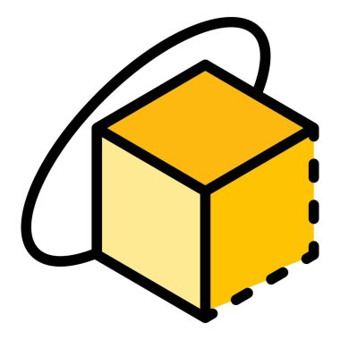 Vr sensör simgesi. Beyaz arkaplan rengi üzerinde izole edilmiş web tasarımı için Vr sensör simgesi taslağı