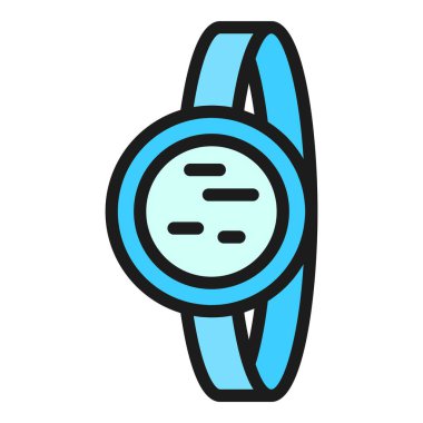 Akıllı saat ikonu. Beyaz arkaplan renginde izole edilmiş web tasarımı için Akıllı Saat vektör simgesi