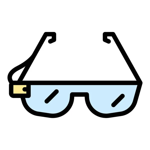 Virtual Reality Glasses Icon Outline Virtual Reality Glasses Vector Icon — Stock Vector