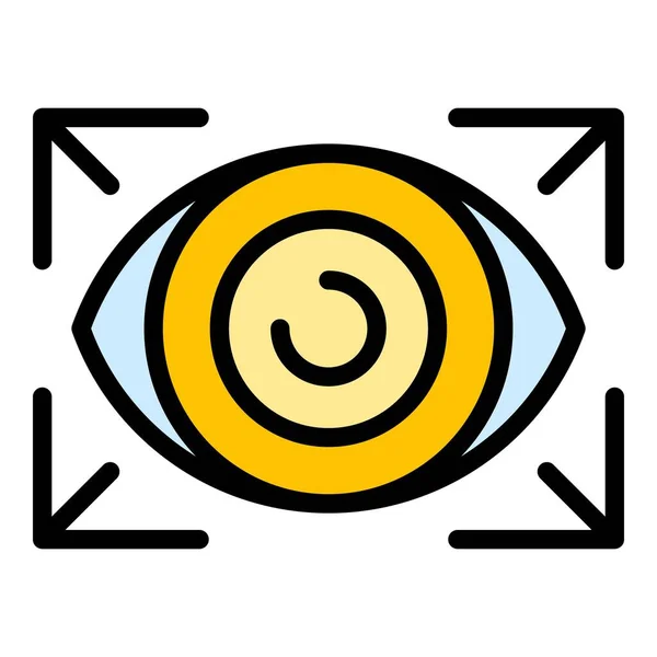 Vision Icon Umriss Vision Vektor Symbol Für Web Design Isoliert — Stockvektor