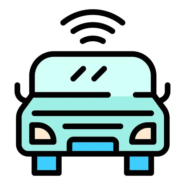 Έξυπνο Εικονίδιο Αυτοκινήτου Περίγραμμα Smart Αυτοκίνητο Διάνυσμα Εικονίδιο Για Σχεδιασμό — Διανυσματικό Αρχείο