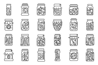 Turşulu ürün simgeleri ana hatları belirler. Sonbahar konservesi. Havuç konservesi