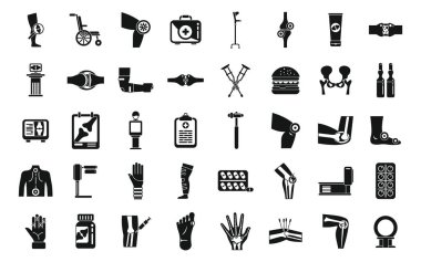 Eklem iltihabı simgeleri basit bir vektör belirler. Eklem yaralanması. Tıp bilimi