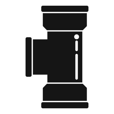 Boru boşaltma simgesi basit vektör. Su boru hattı. Onarım endüstrisi