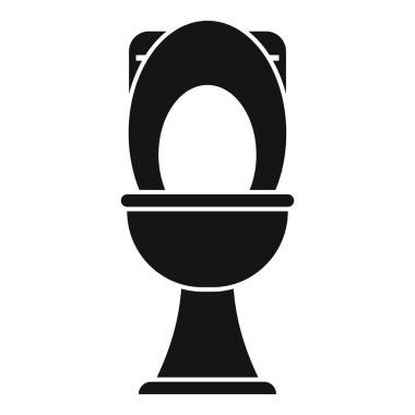 Tuvalet simgesi basit vektör. Su borusu. Servis gideri