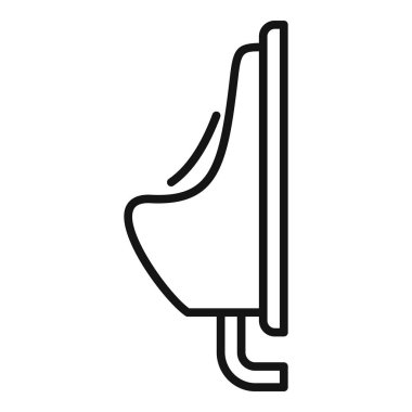 Urinal icon outline vector. Water pipe. Service drain clipart
