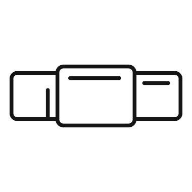 Boru ikonu ana hat vektörünü boşalt. Su boru hattı. Servis tesisatçısı