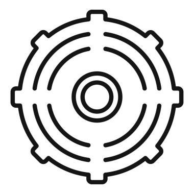 Kanalizasyon ikonu ana hatları vektörü oluşturun. Şehir yolu. Şehir plakası