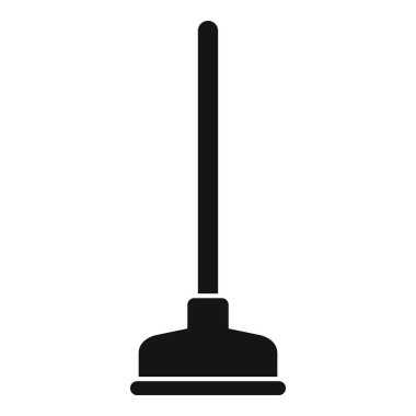 WC emici simgesi basit vektör. Tuvalet tuvaleti. Erkekler tuvaleti