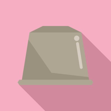 Kahve kapsülü ikon yassı vektör. Espresso bardağı. Aroma karışımı