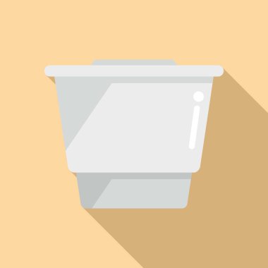 Kahve kapsülü ikonu düz vektör. Espresso kapsülü. Kupa zevki