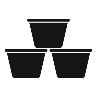 Kahve kapsülü ikonunun tadına bak basit vektör. Espresso Kafe 'de. Çay barı