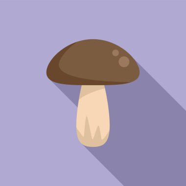 Mantar gmo ikonu düz vektör. Gıda tarımı. Bilim testi