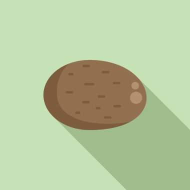 Gmo patates ikonu düz vektör. DNA yiyeceği. Gen ilaçları