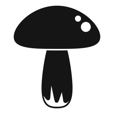 Mantar gmo simgesi basit vektör. Gıda tarımı. Bilim testi