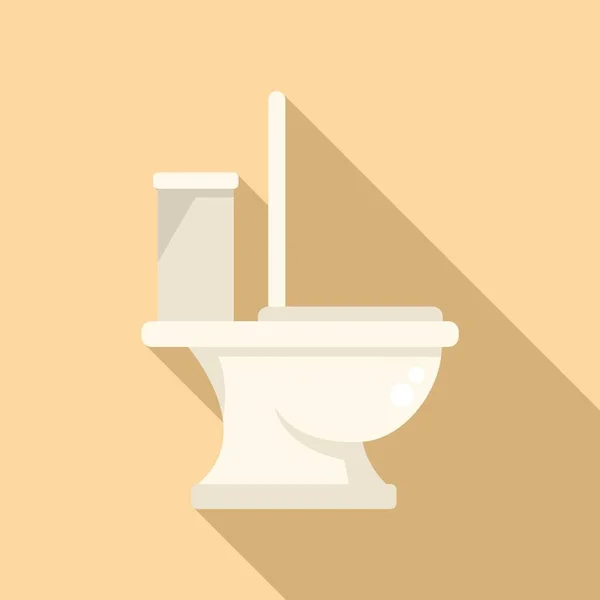 Квартира Туалет Значок Плоский Вектор Водовідведення Раковина Обладнання — стоковий вектор