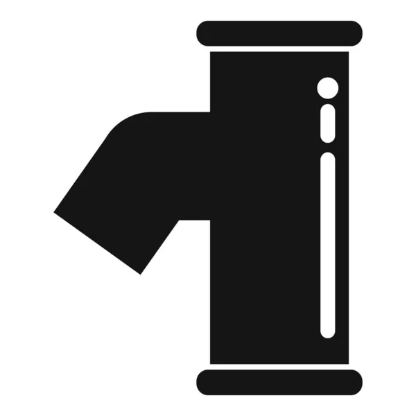 Industrierohr Symbol Einfacher Vektor Klempner Service Spülwasserhahn — Stockvektor