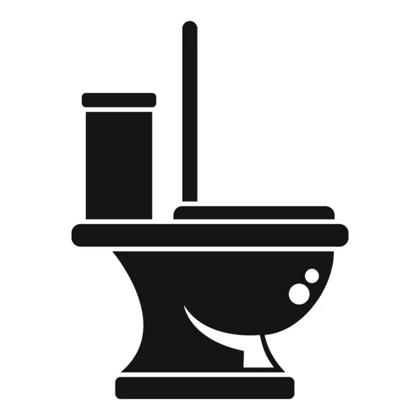 Appartement Toilet Icoon Eenvoudige Vector Water Riolering Aanrecht — Stockvector