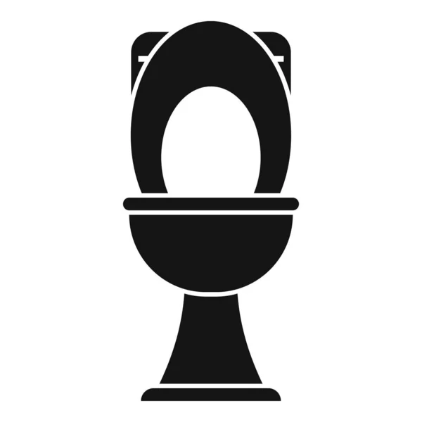 トイレのアイコン単純なベクトル 水道管だ 服務排水 — ストックベクタ