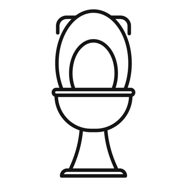 Umrissvektor Des Toilettensymbols Wasserleitung Dienstleistungsabfluss — Stockvektor