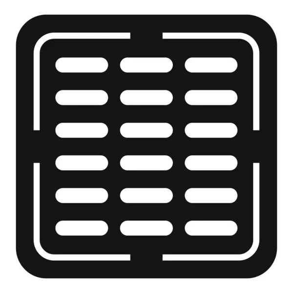 stock vector Drain cover icon simple vector. City road. Street sewage