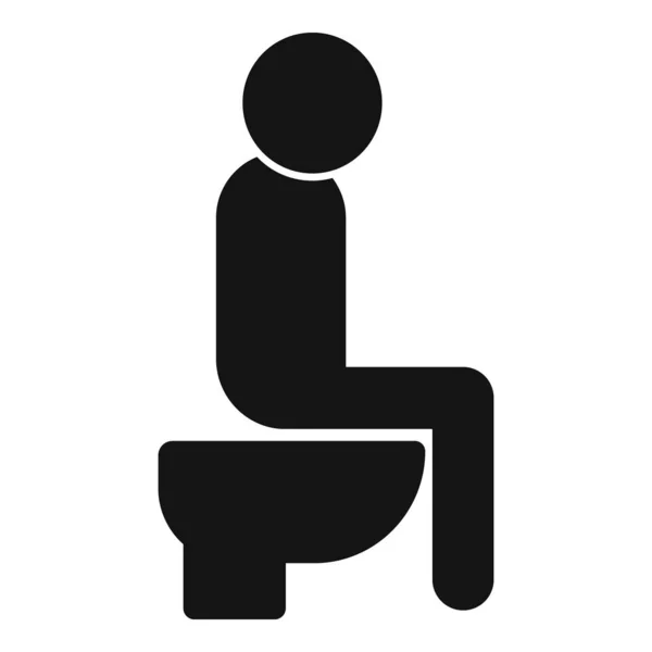 公共厕所图标简单载体 洗手间的设计 — 图库矢量图片