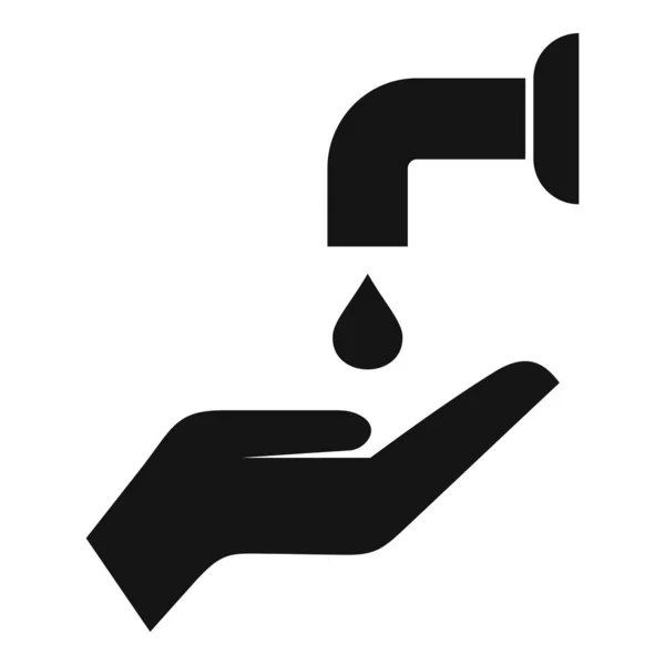Water Tap Toilet Icon Simple Vector Restroom Public Room — Stock Vector
