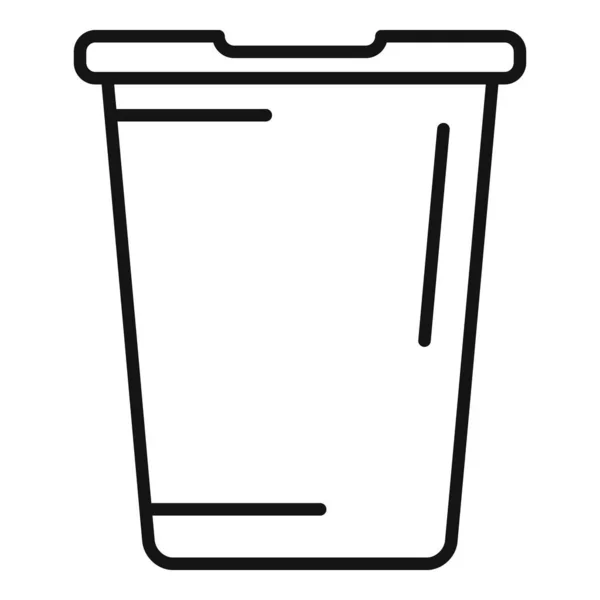 马桶桶图标勾勒矢量 Wc厕所 公共旅馆 — 图库矢量图片