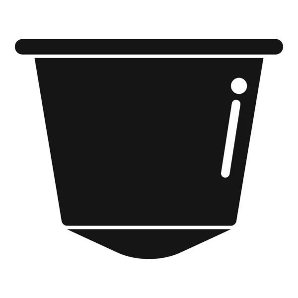 Ikona Kapsułki Kawy Prosty Wektor Kawiarnia Espresso Kubek Kapsułki — Wektor stockowy