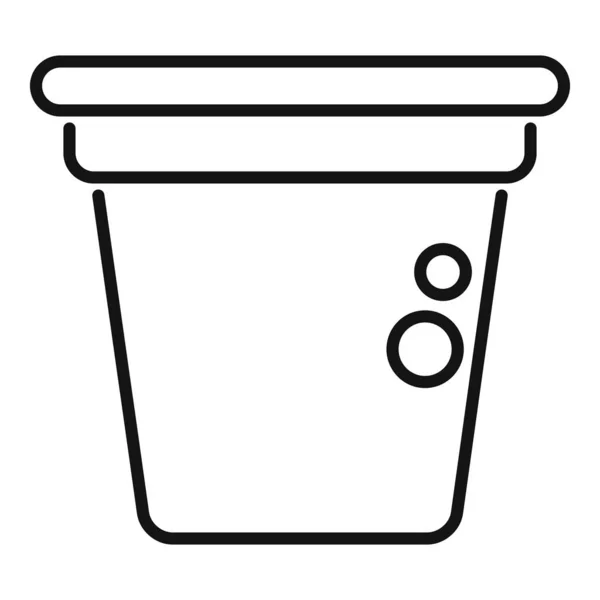 Coffee Capsule Icon Outline Vector Espresso Cafe Pod Cup — Stock Vector