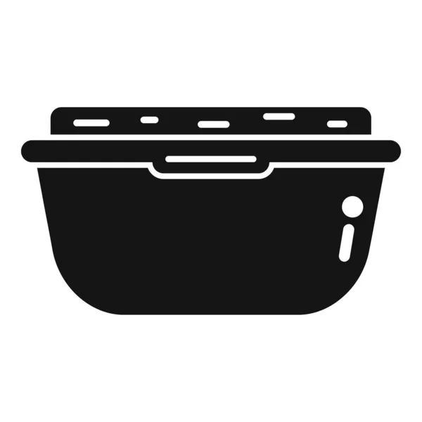 Icône Pot Nourriture Gmo Vecteur Simple Agriculture Dna Essai Laboratoire — Image vectorielle