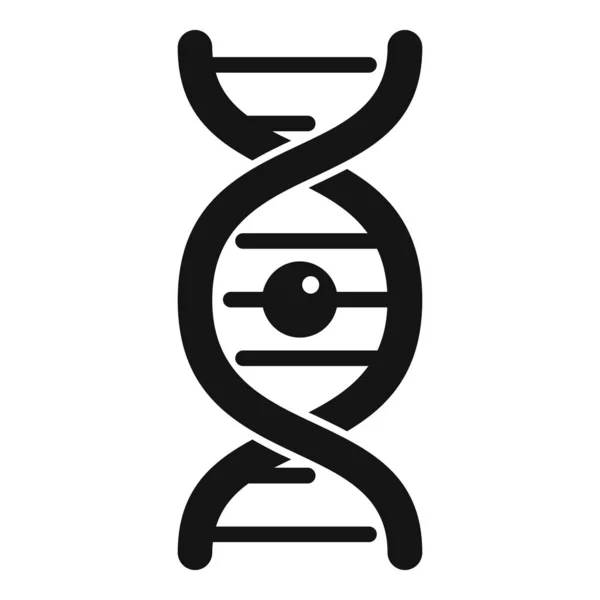 Dnaテストアイコンシンプルなベクトル 遺伝子組み換え食品 科学研究 — ストックベクタ