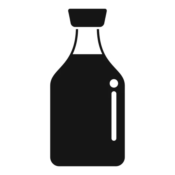 Gmo Bebida Icono Vector Simple Comida Adn Medicina Génica — Vector de stock