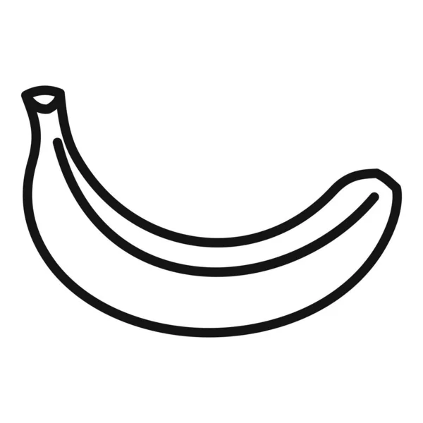 Vettore Contorno Icona Banana Ogm Agricoltura Alimentare Ricerca Prova — Vettoriale Stock
