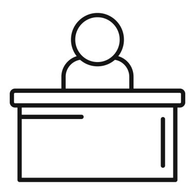 Masaüstü alan simgesi dış hat vektörü. Bekleme odası. Koltuk havalimanı