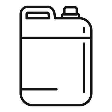 Havuz temizleme kutusu ikonu ana hatları vektörü. Su ekipmanı. Yaz dalışı