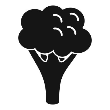 Brokoli simgesi basit bir vektör. Lahana yemeği. Tatlı vejetaryen