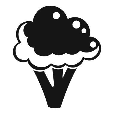 Vitamin brokoli ikonu basit bir vektör. Brokoli lahanası. Salata bitkisi