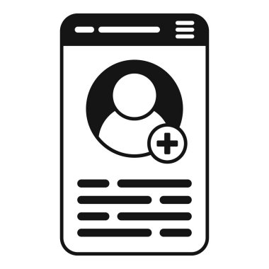 Web abone simgesi basit vektörü. E-posta bülteni. Arayüze dikkat et