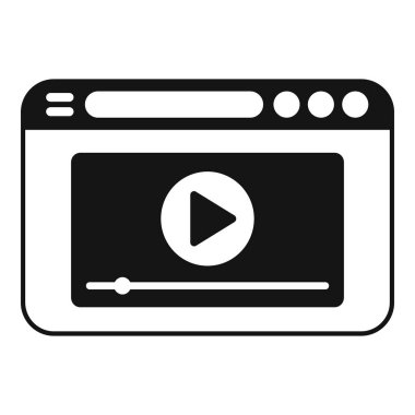 Sosyal post simgesi basit bir vektör. E-posta mesajı. Bildirim mektubu