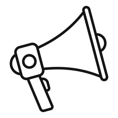 Megafon arama ikonu ana hatları vektörünü abone et. E-posta bülteni. Ses arayüzü