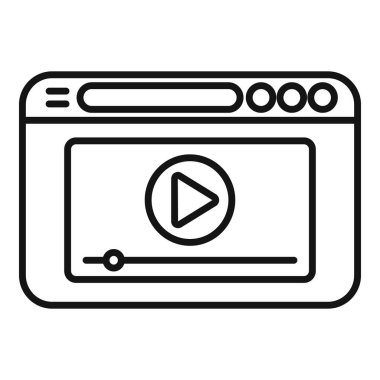 Sosyal post simgesi ana hat vektörü. E-posta mesajı. Bildirim mektubu